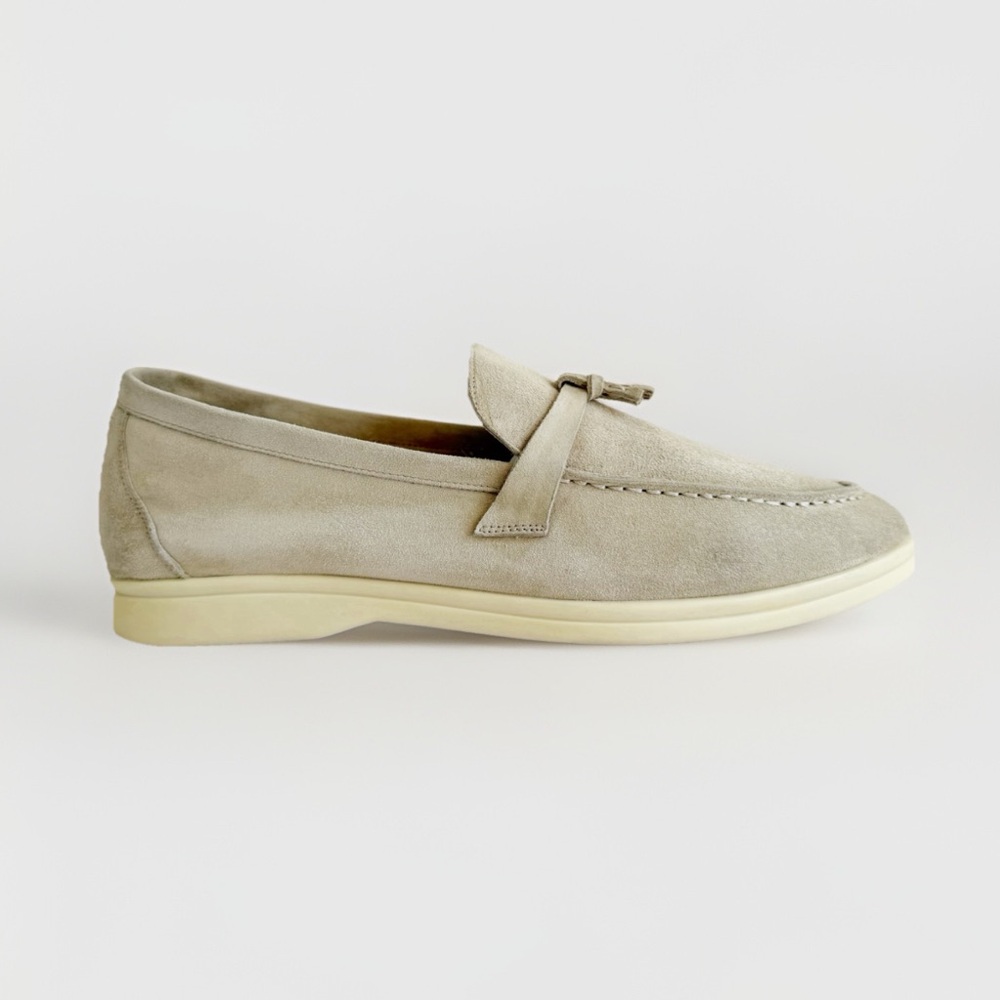 LORO PIANA SUMMER WALK SUEDE LOAFER SHOES - Picture 1 of 12